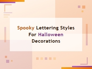 Spooky Lettering Styles for Halloween Decorations